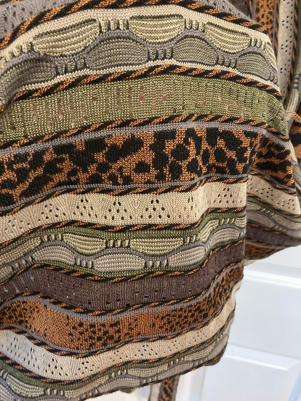 Cecilia Prado Knit Wide-Leg Pants with Lining- Brown - Picture 3 of 7